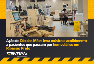 Ação de Dia das Mães leva música e acolhimento a pacientes que passam por hemodiálise em Ribeirão Preto